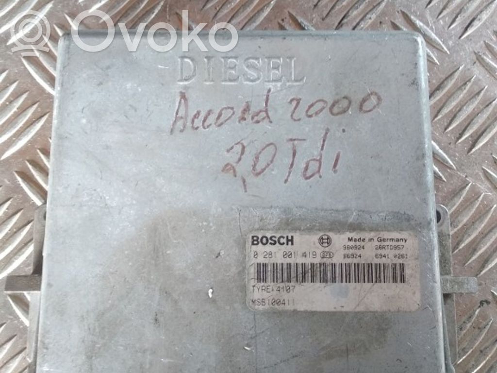 Honda Accord Engine control unit/module 