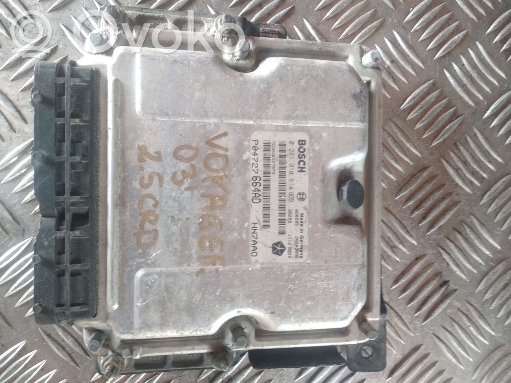 Engine control unit/module   0281010814,P04727664AD,HN7AAO