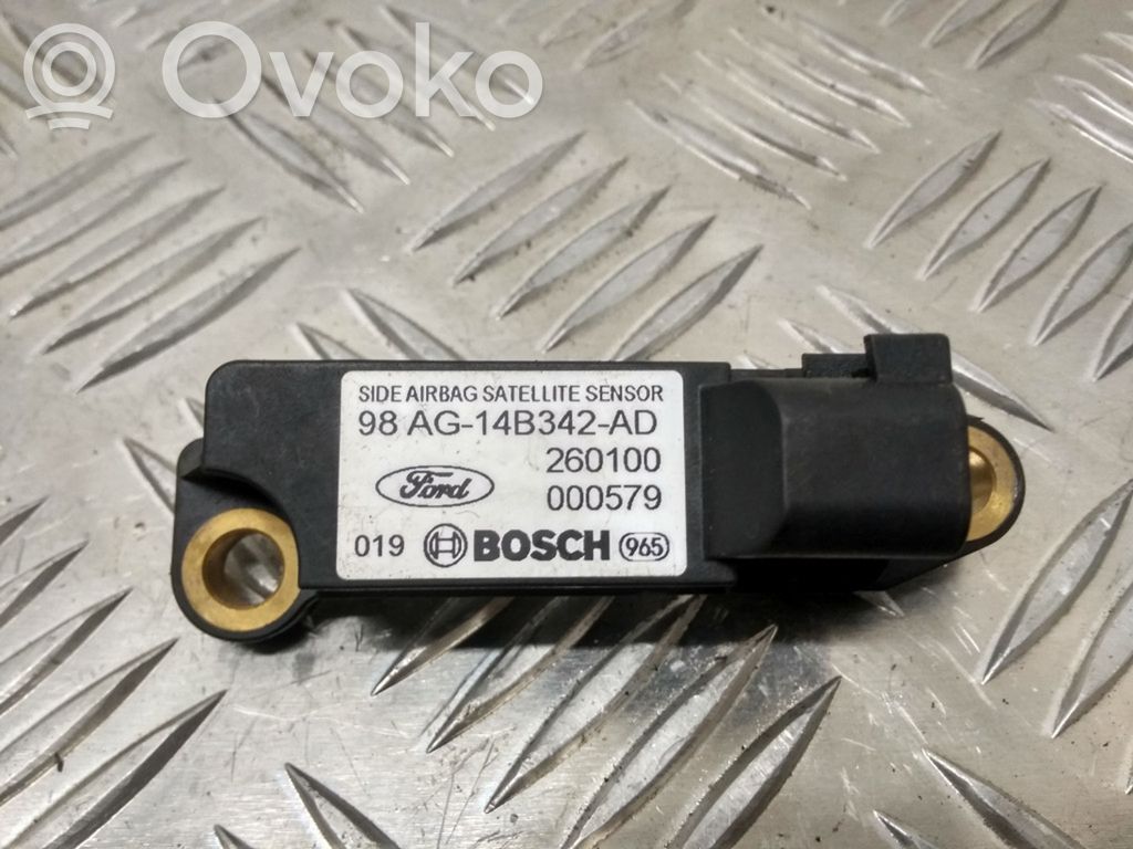 Airbag deployment crash/impact sensor   98AG14B342AD,260100,000579