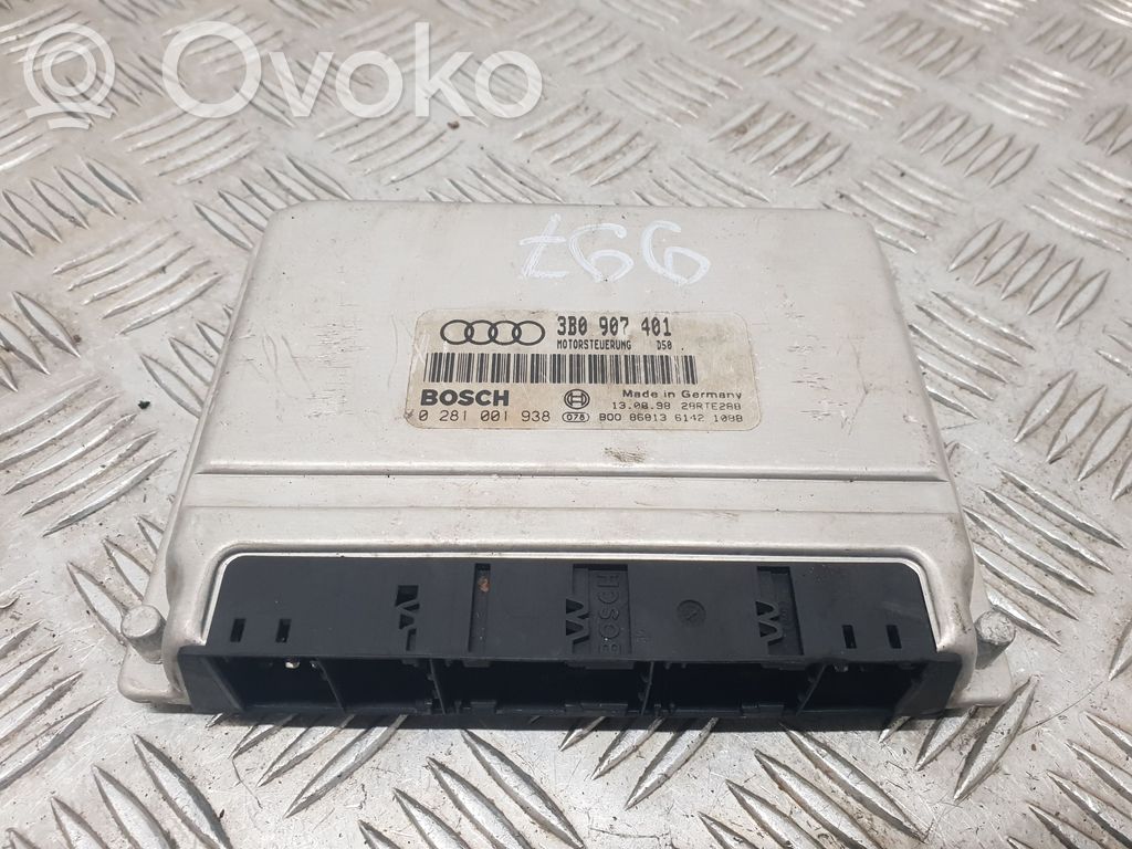 Engine control unit/module   3B0907401,0281001938