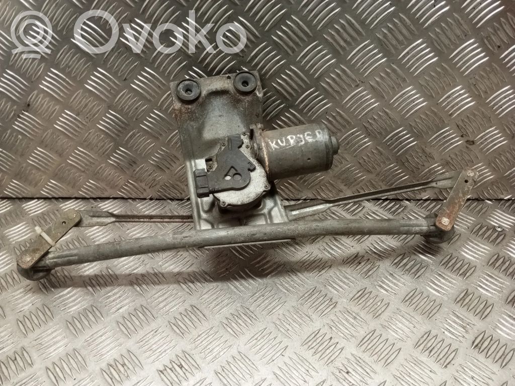 Front wiper linkage and motor