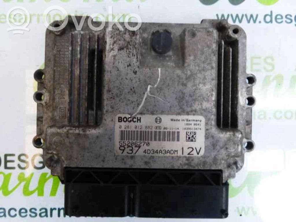 Engine control unit/module   55206270,0281012882,4D34A3ADM