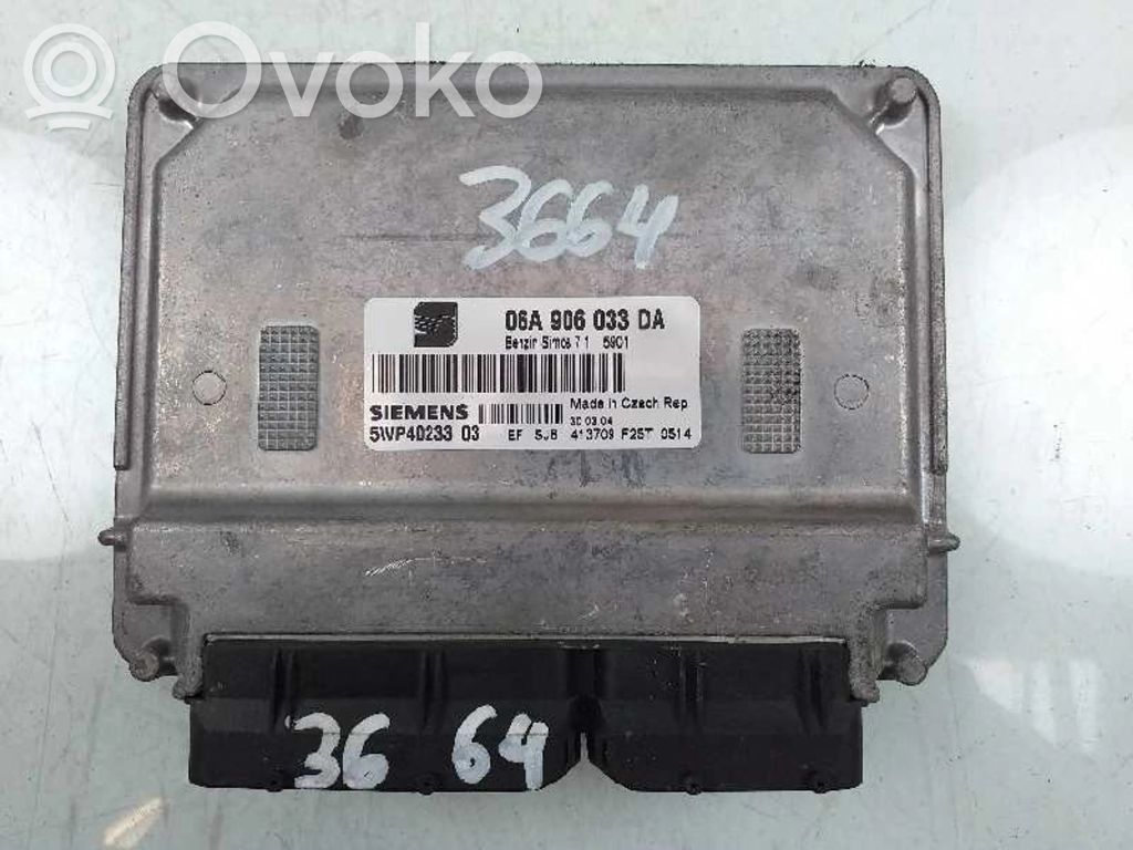 Unidad de control/módulo del motor   06A906033DA,5WP4023303