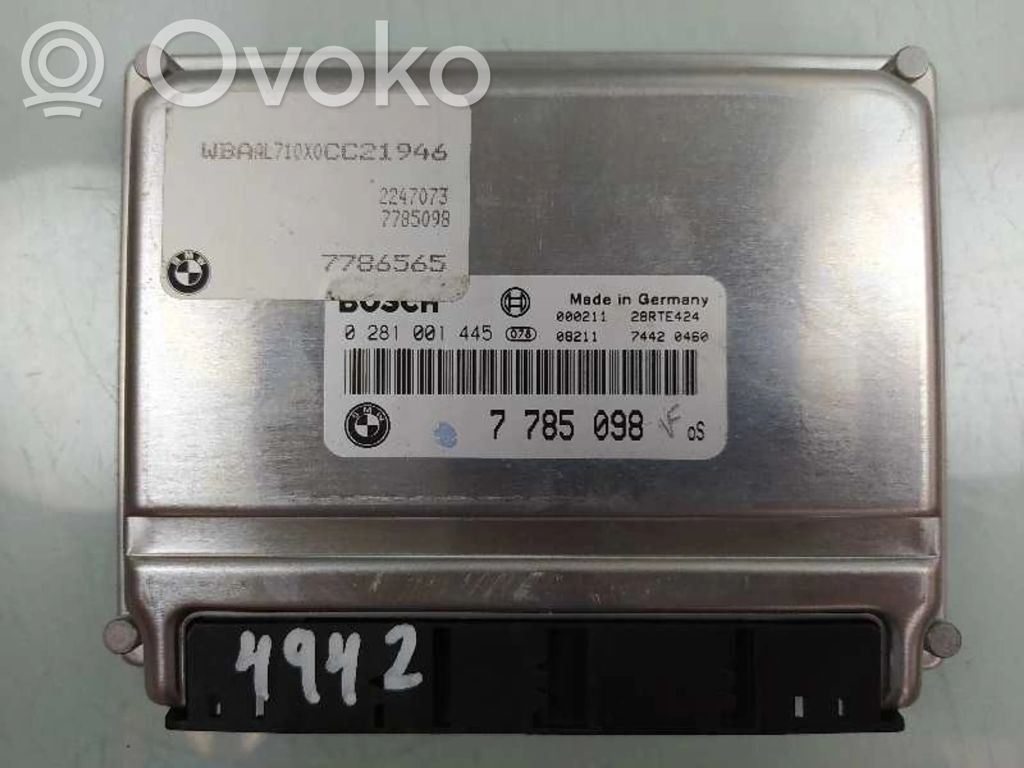 BMW 3 E36 Unitate/modul de control motor 