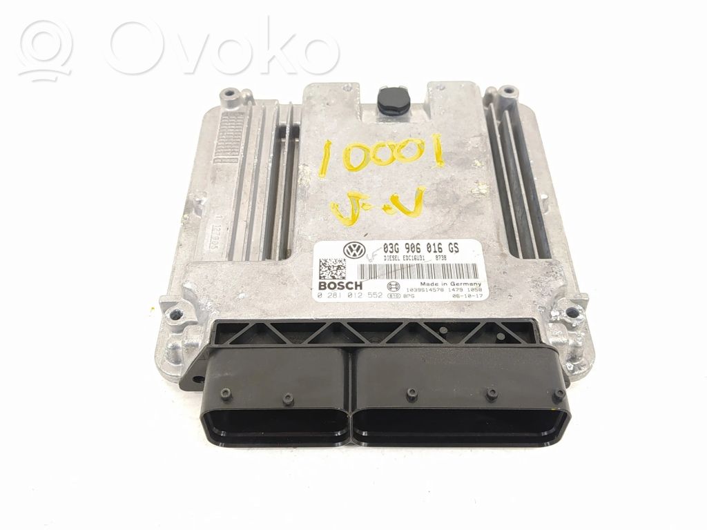 Engine control unit/module   03G906016GS,0281012552