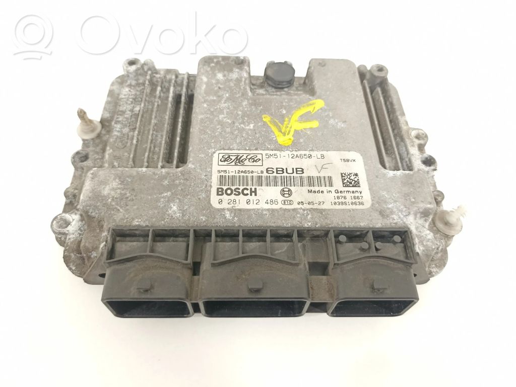 Unidad de control/módulo del motor   5M5112A650LB,0281012486