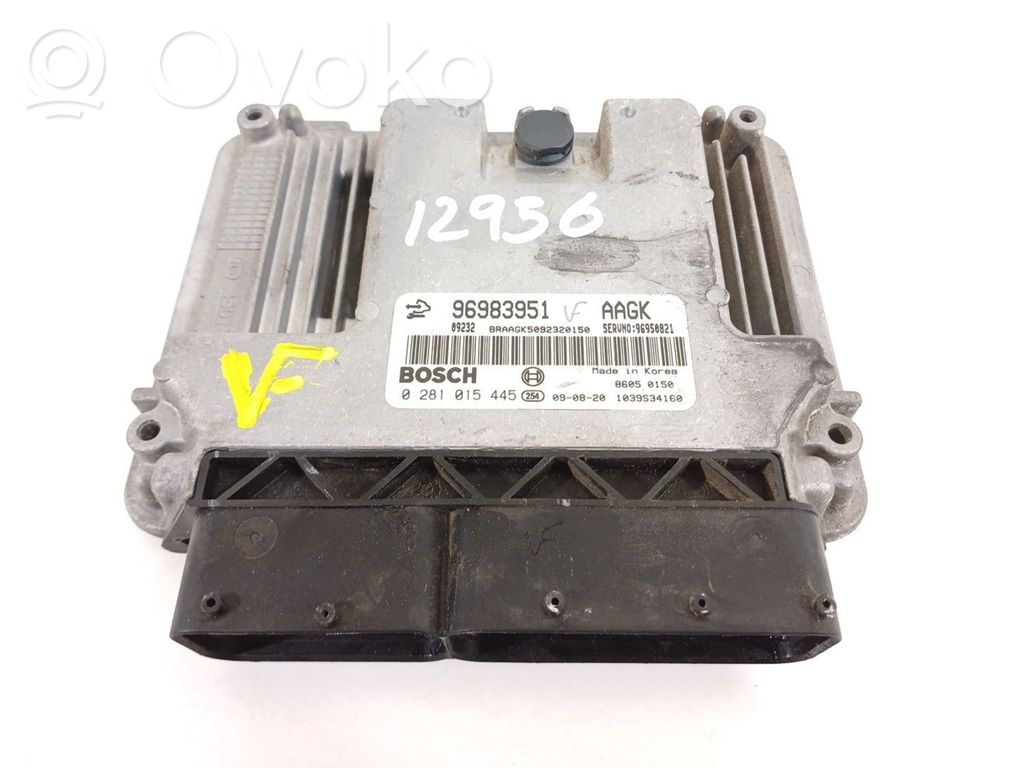 Chevrolet Cruze Engine control unit/module 