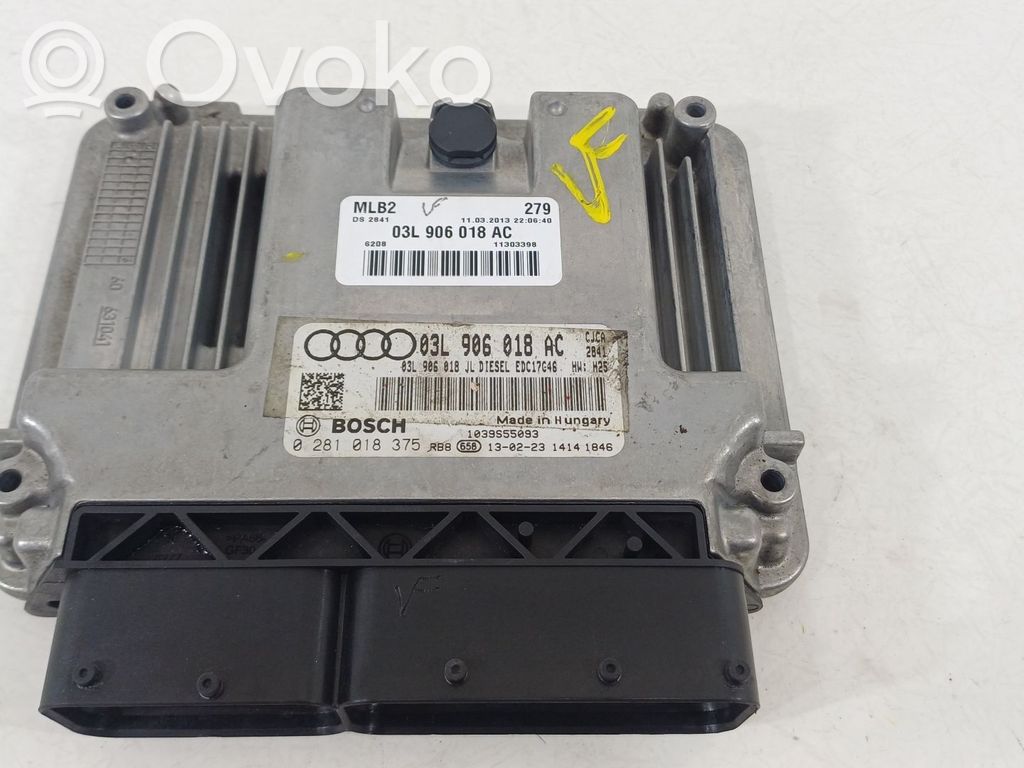 Engine control unit/module   03L906018AC,0281018375