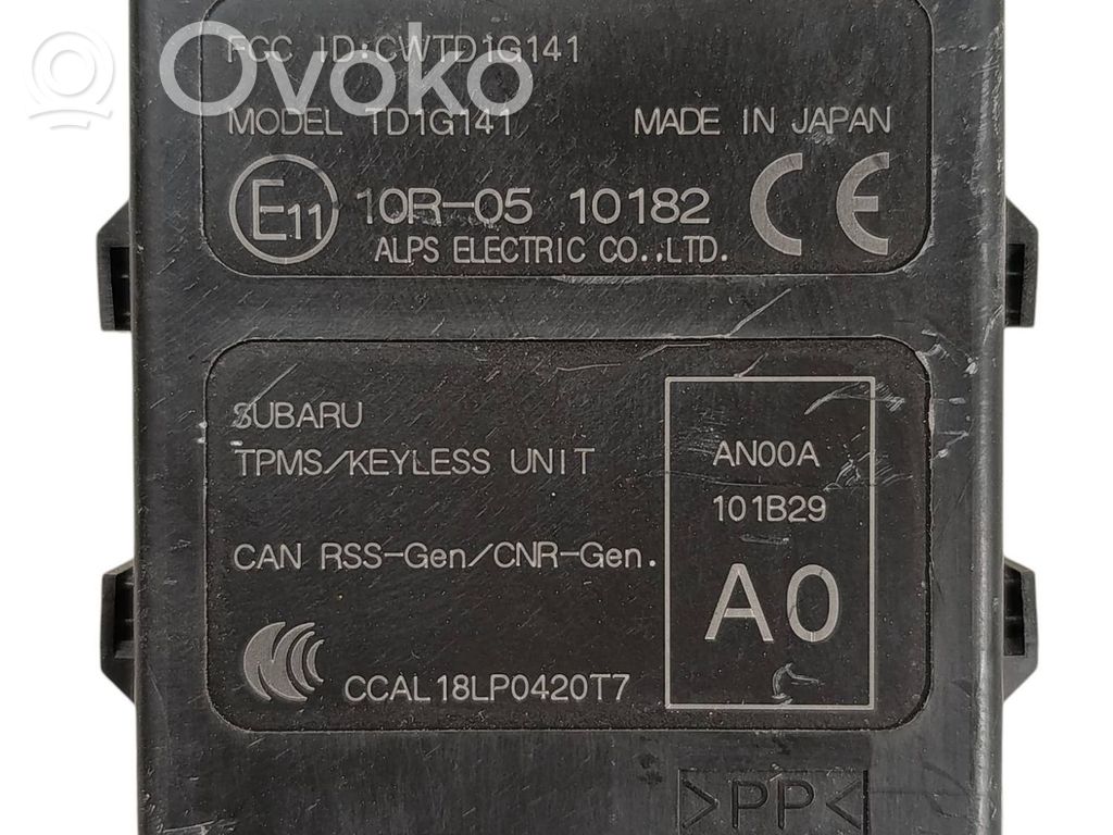 Subaru Outback (BS) Module de contrôle sans clé Go 