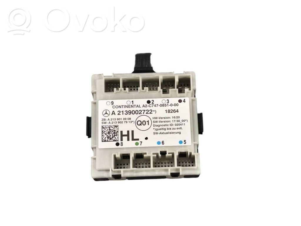 Mercedes-Benz E W213 Door control unit/module 