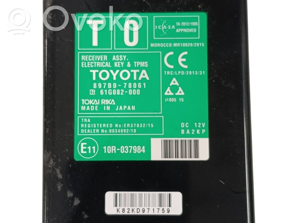 Lexus NX Tire pressure control unit 