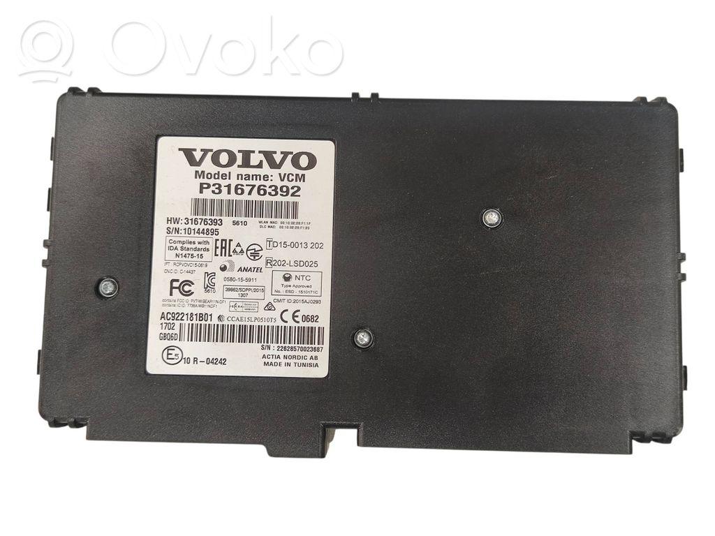 Camera control unit module   31676392,31676393,10144895,P31676392
