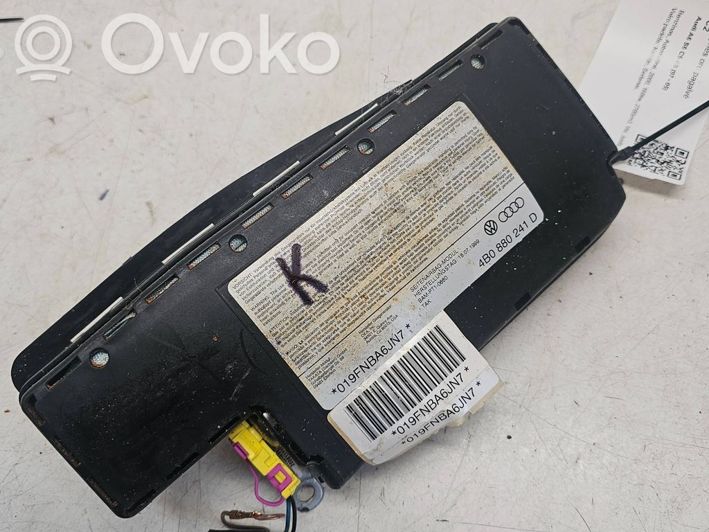 Audi A6 S6 C5 4B Airbag del asiento 