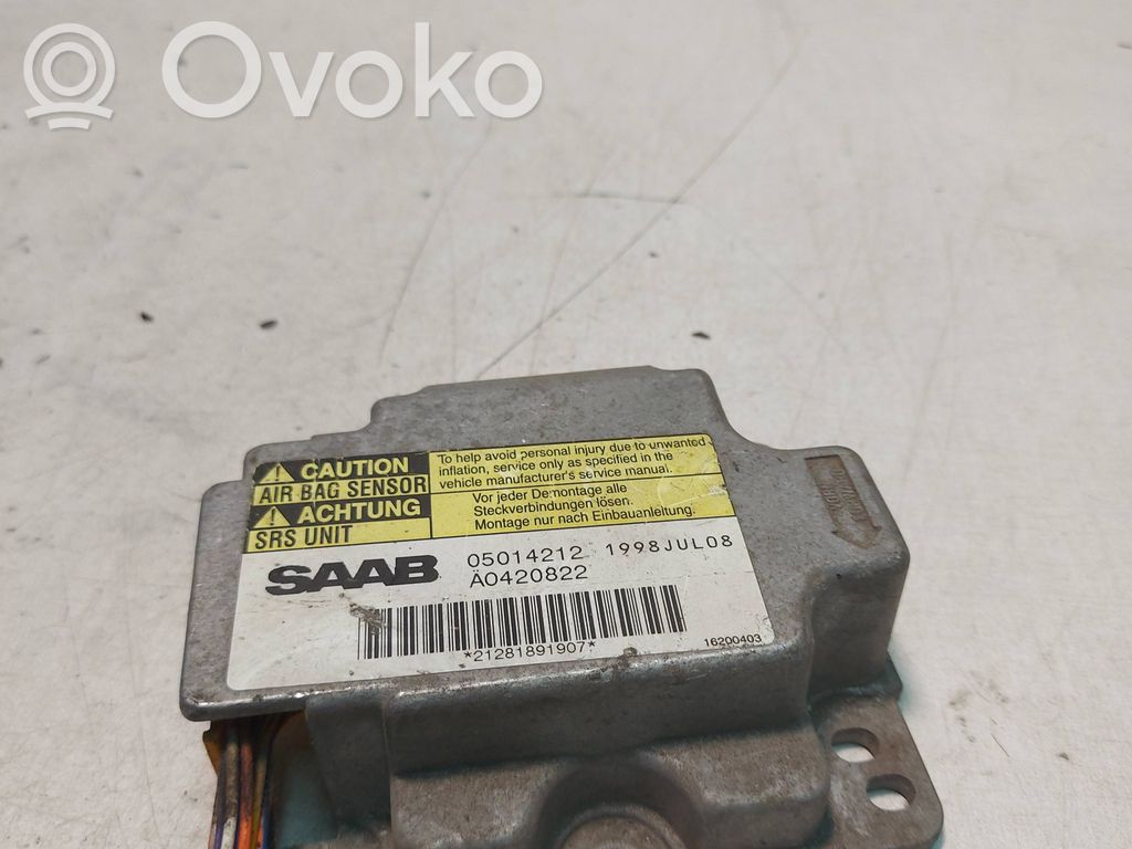 Saab 9-5 Airbag control unit/module 