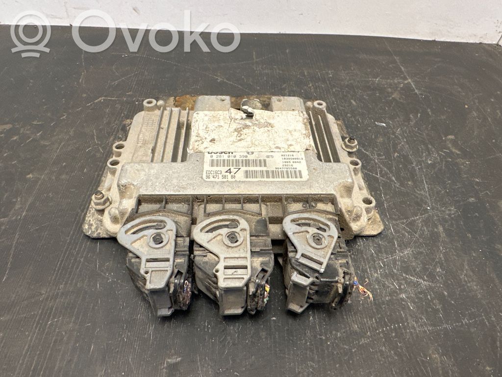Engine control unit/module   0281010390,9647158180,9647785580