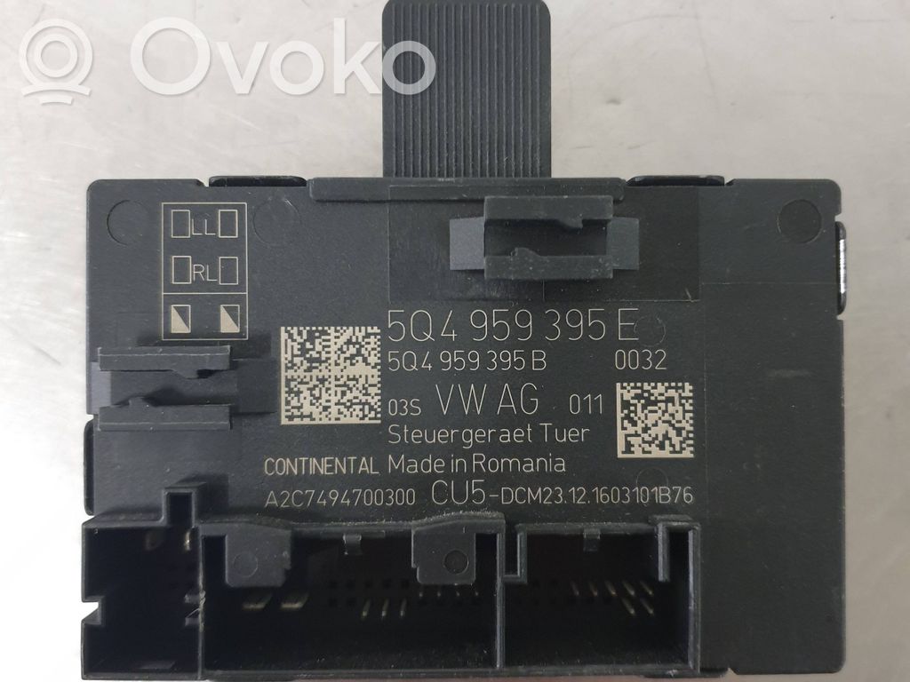 Skoda Superb B8 (3V) Unité de commande module de porte 