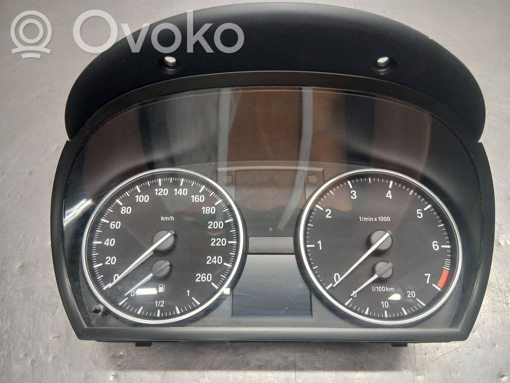 BMW 3 E90 E91 Spidometrs (instrumentu panelī) 