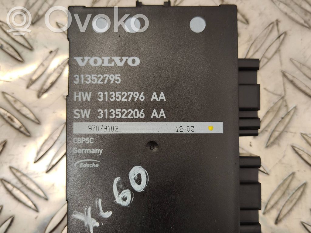 Volvo XC60 Tailgate/trunk control unit/module 