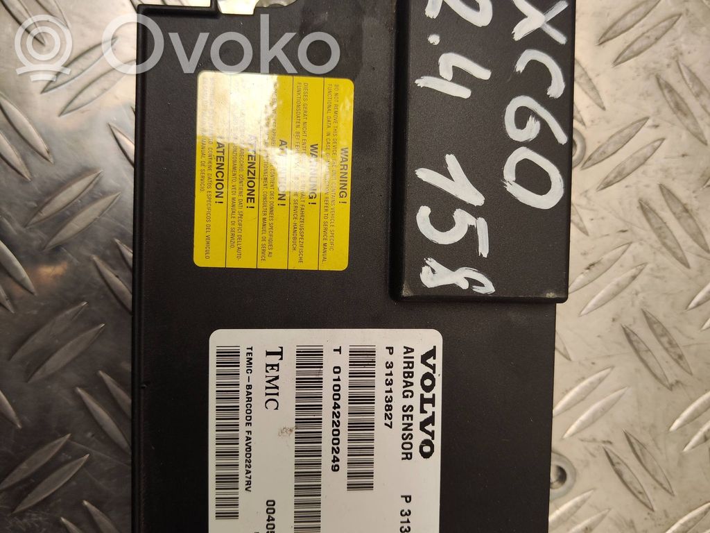 Airbag control unit/module   31313827,00405408B0,010042200249