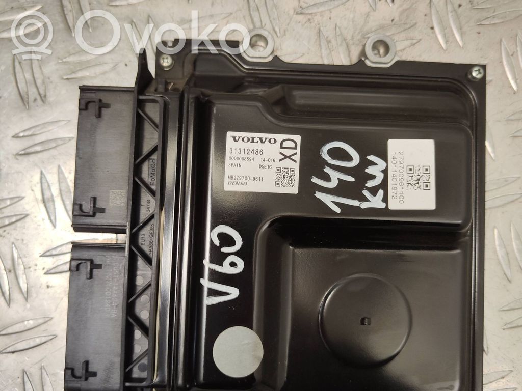 Engine control unit/module   31312486,0000008594,MB2797009611
