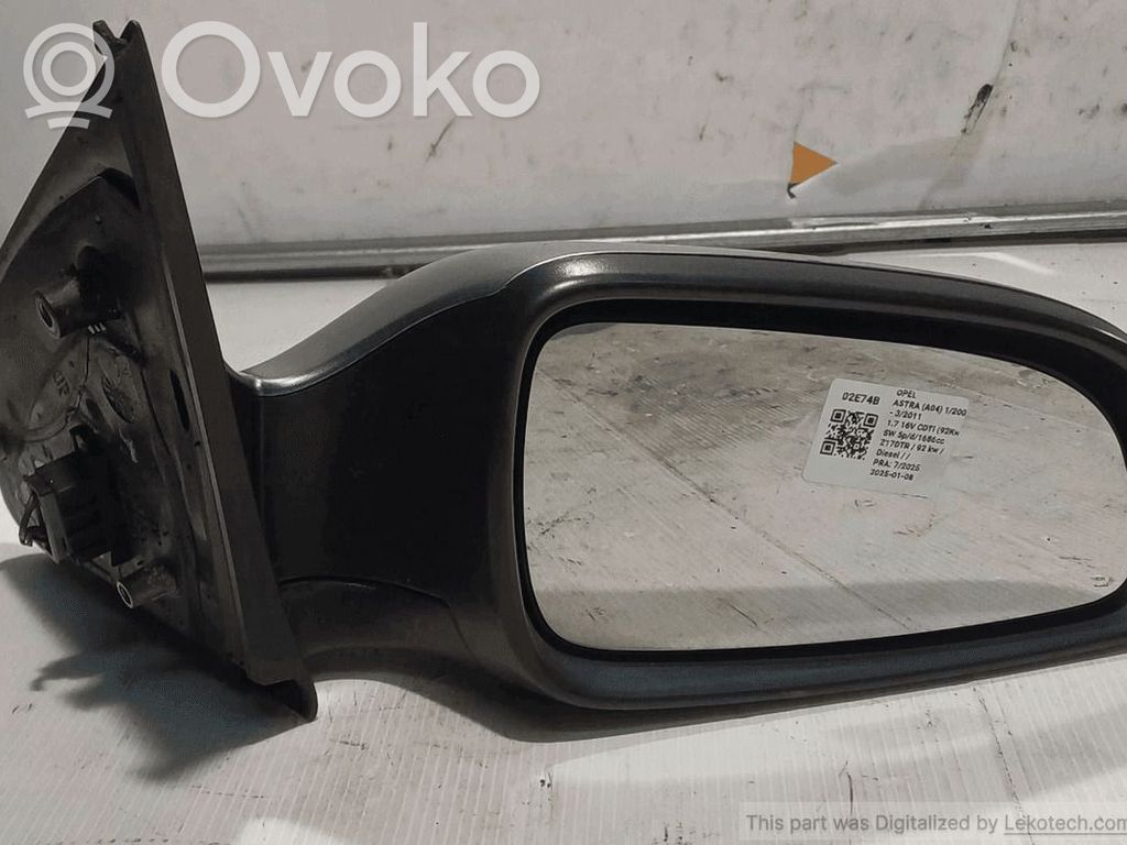 Opel Astra H Elektryczne lusterko boczne drzwi przednich 