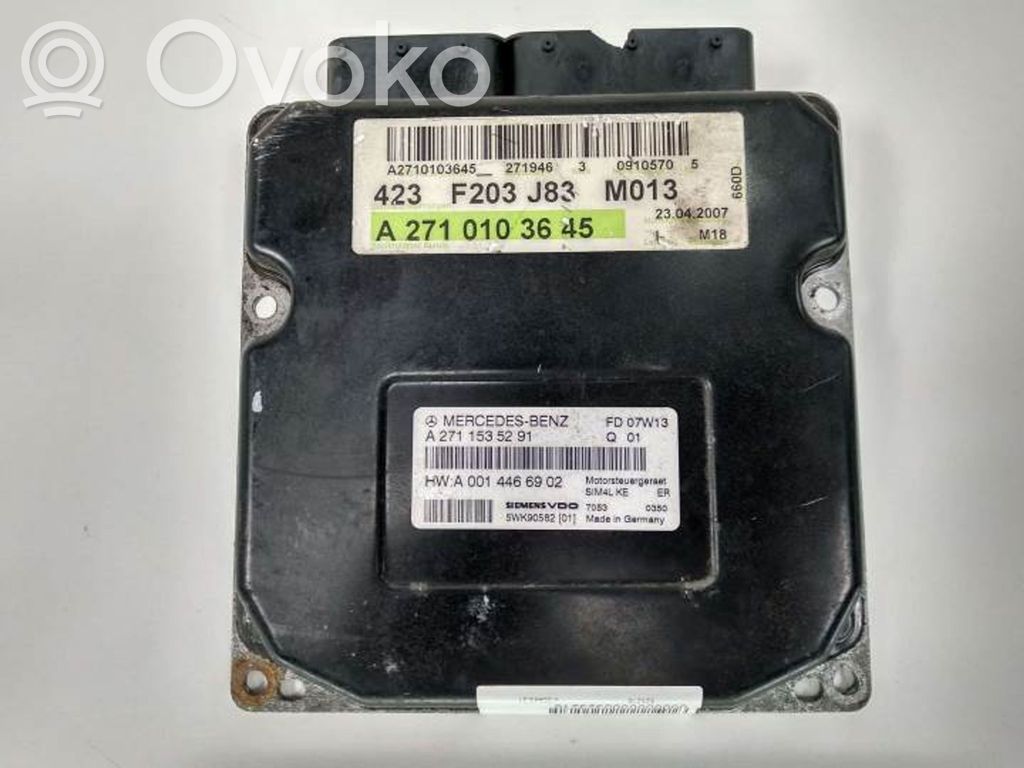 Engine control unit/module   A2711535291,5WK90582