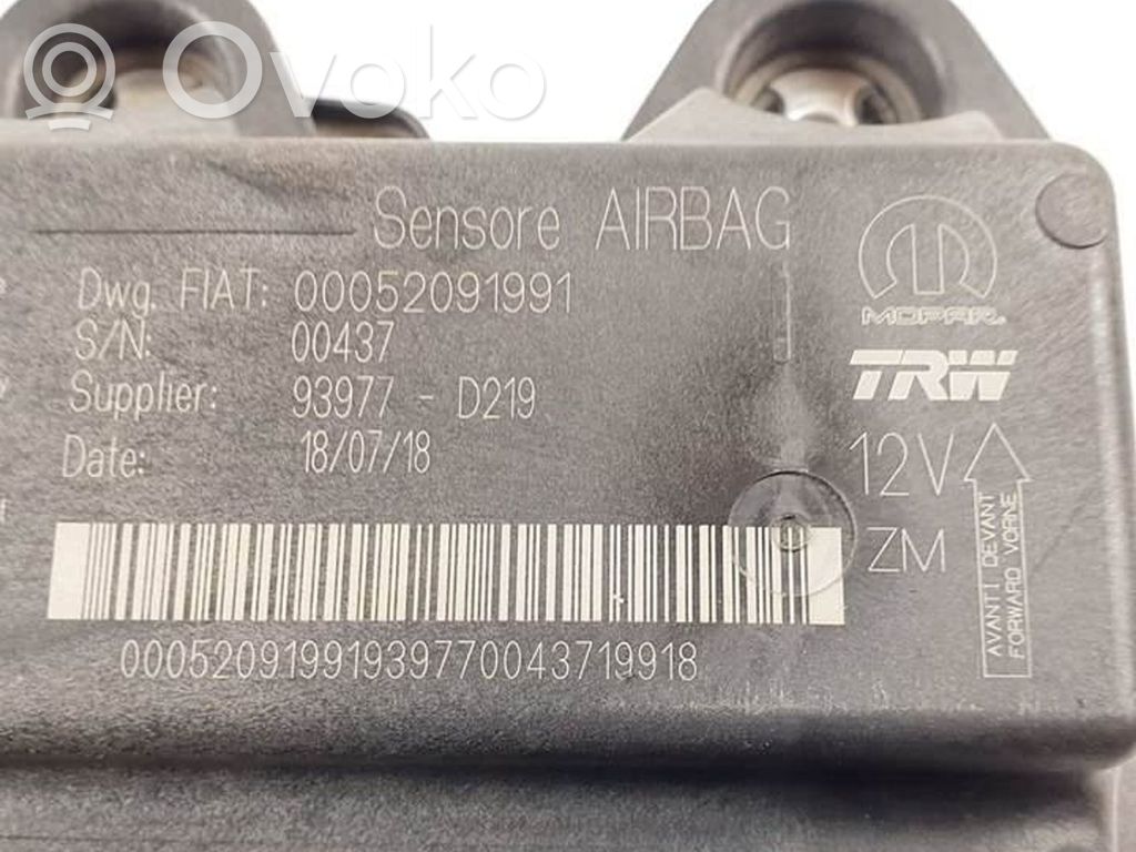 Unidad de control/módulo del Airbag   0052091991