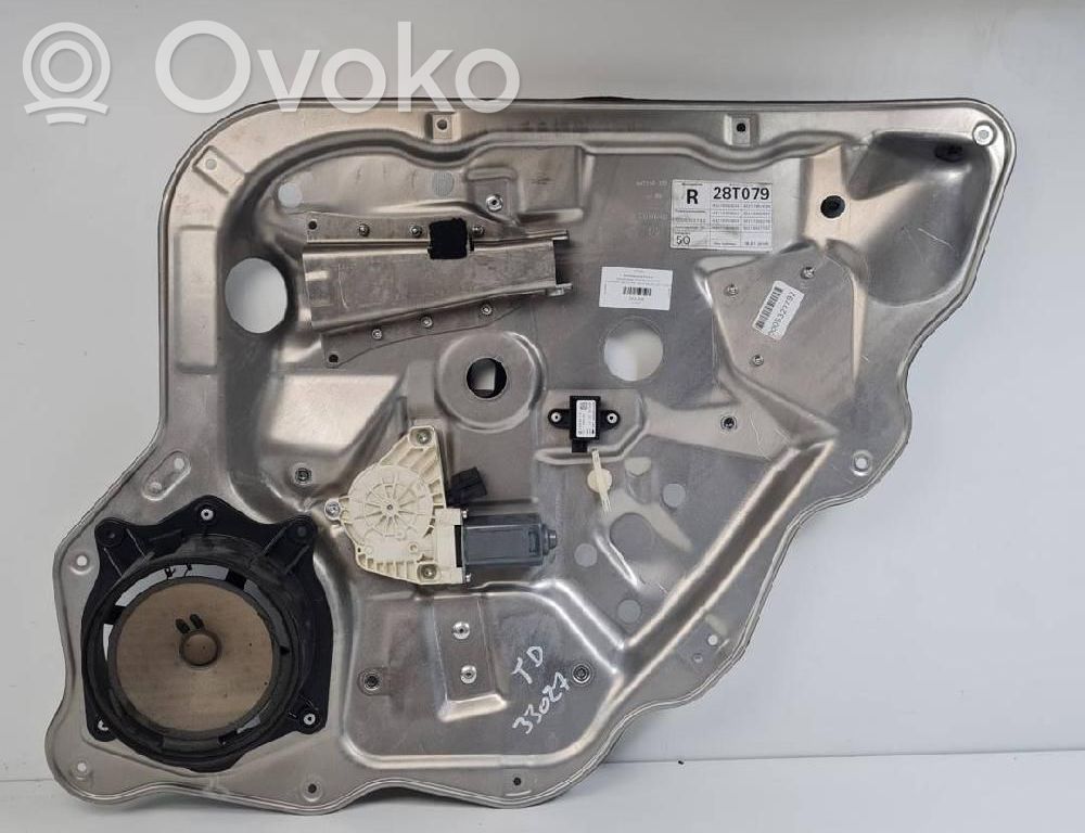 Mercedes-Benz S W221 Ręczny podnośnik szyby drzwi tylnych