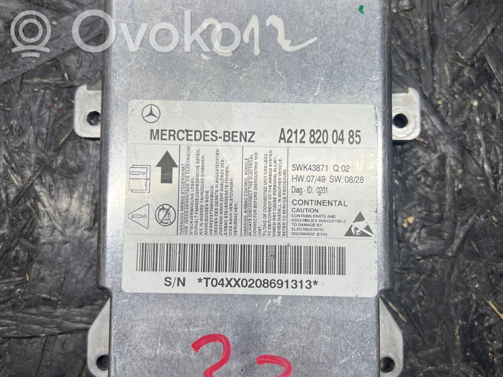 Mercedes-Benz E W212 Airbag control unit/module 