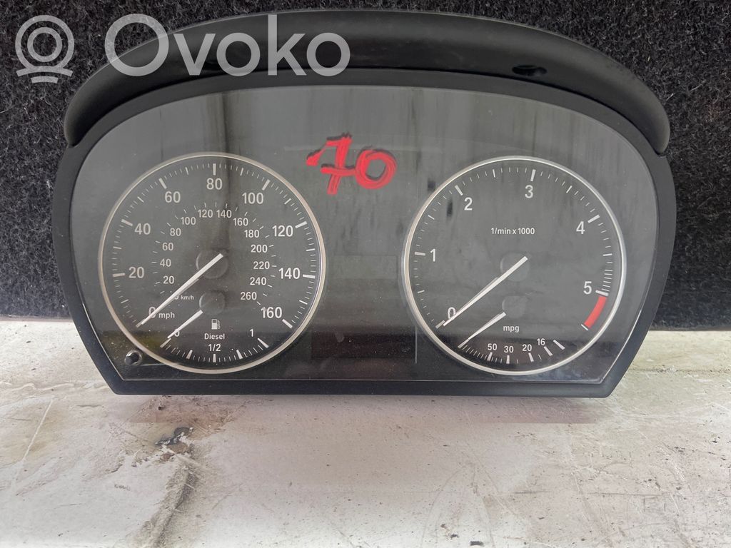 BMW 3 E90 E91 Speedometer (instrument cluster) 