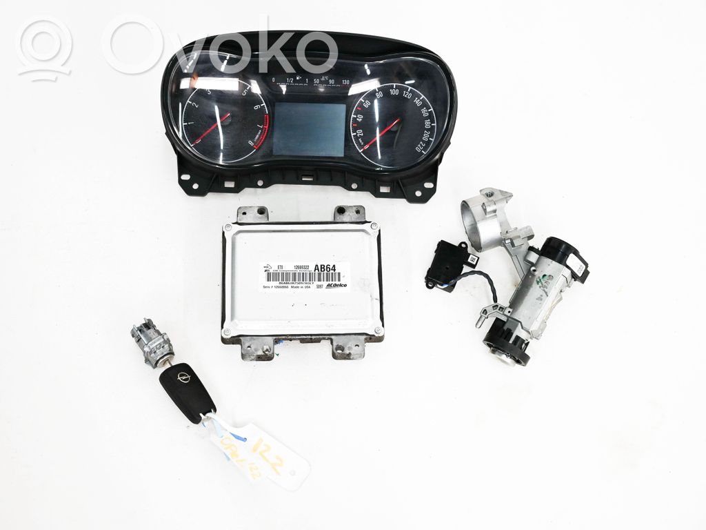 Opel Corsa E Engine ECU kit and lock set 