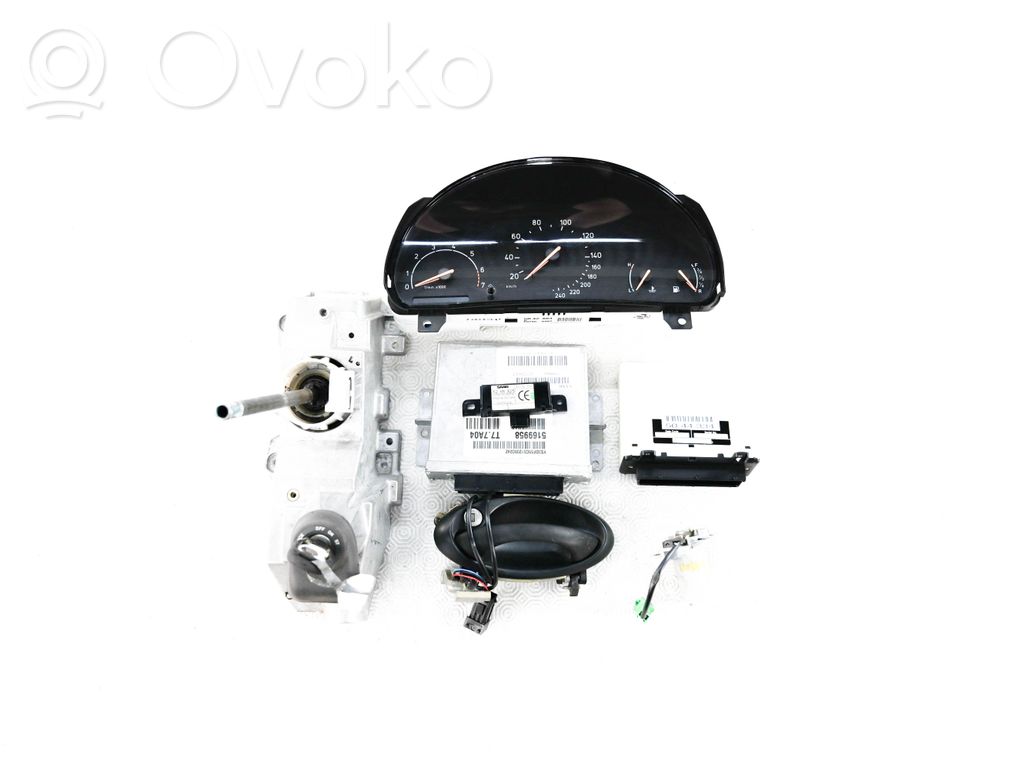 Saab 9-3 Ver1 Engine ECU kit and lock set 