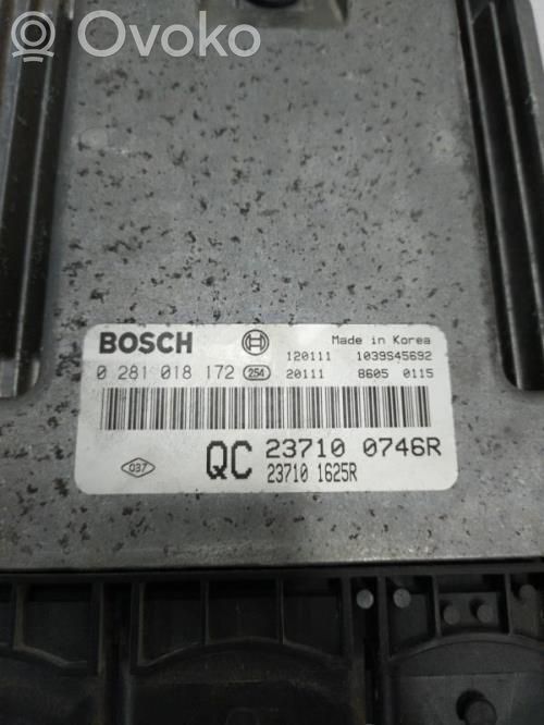 Renault Koleos I Juego de cerradura y set ECU del motor 