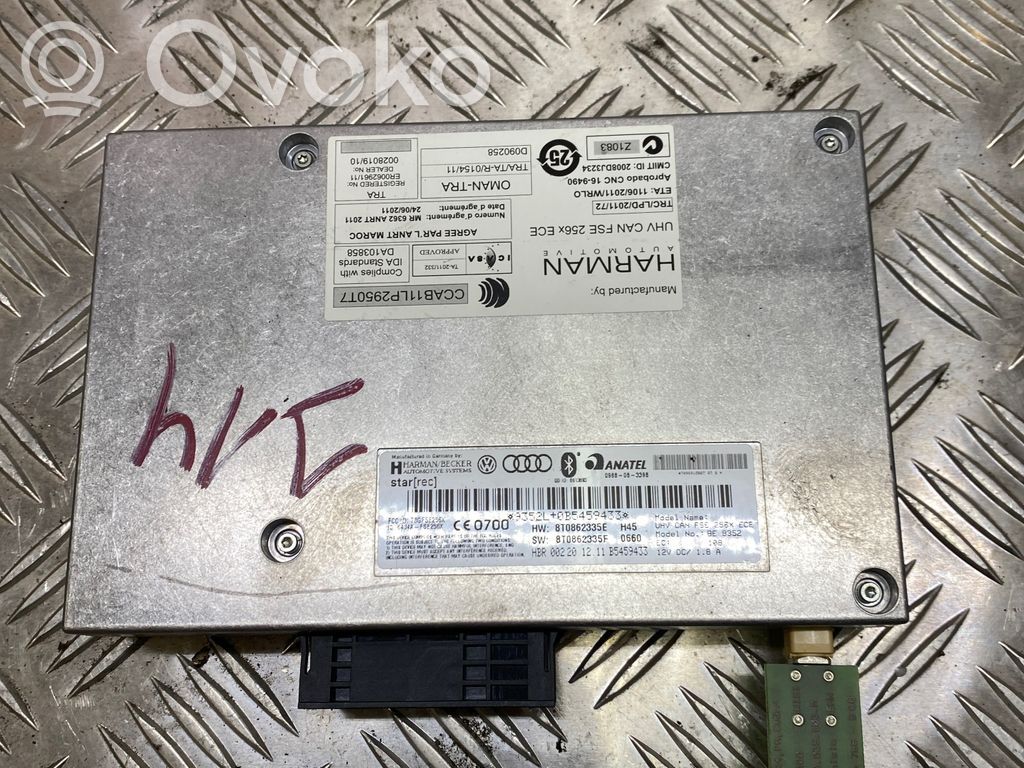 Audi A4 S4 B8 8K Bluetooth control unit module 