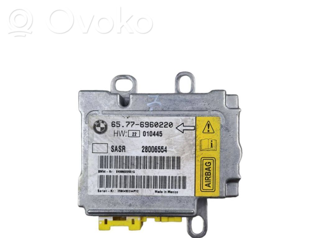BMW 7 E65 E66 Oro pagalvių valdymo blokas 