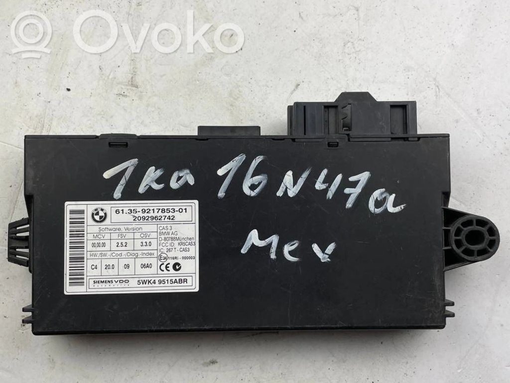 BMW 3 E90 E91 CAS control unit/module 