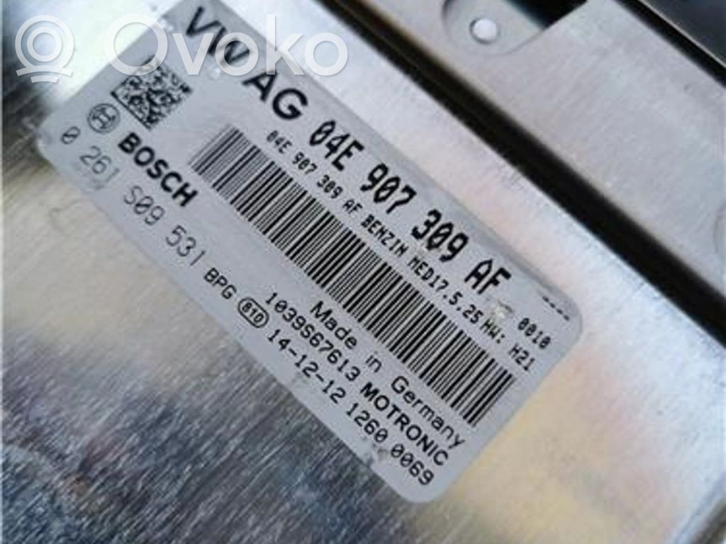 Unidad de control/módulo ECU del motor   4E907309AF,261S09531