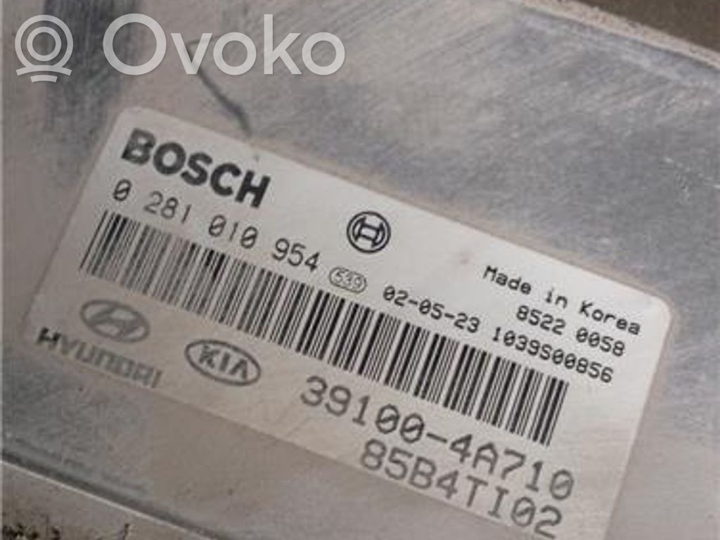 Unidad de control/módulo ECU del motor   391004A710,281010954