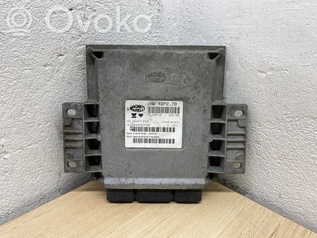 Engine control unit/module   9642423780,16447034,9642597680,16449054,IAW48P270