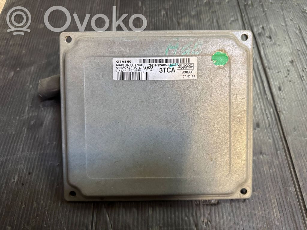 Moottorin ohjainlaite/moduuli   7M5112A650AGA,S118934203A