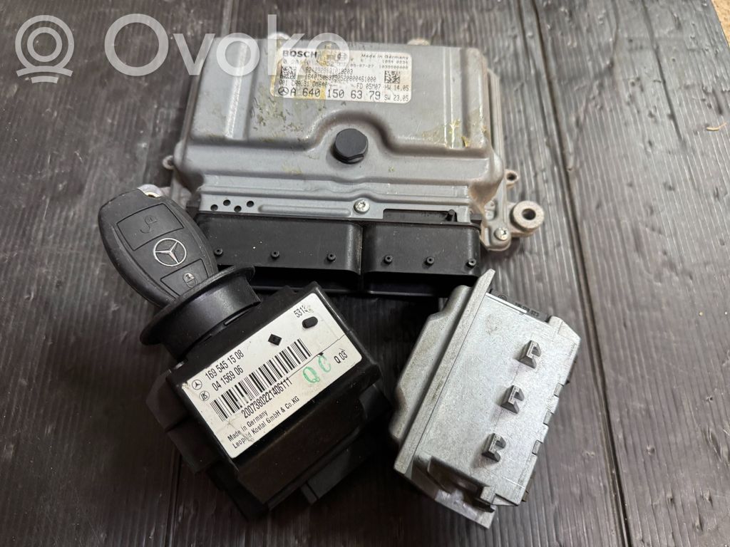 Mercedes-Benz A W169 Engine ECU kit and lock set 