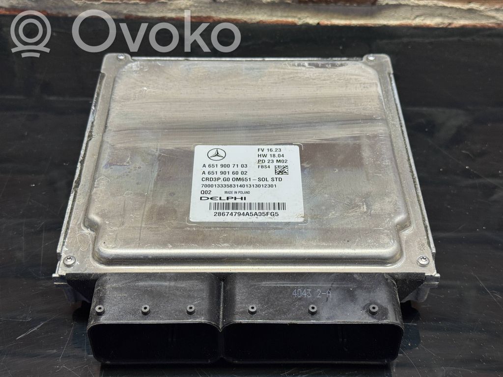 Mercedes-Benz Sprinter W907 W910 Engine control unit/module 