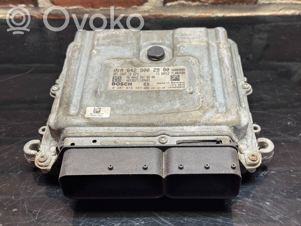 Engine control unit/module   A6429002900,A6429010200,0281016383