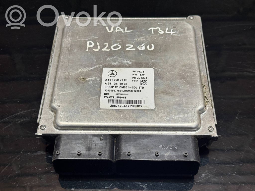 Mercedes-Benz Sprinter W907 W910 Engine control unit/module 