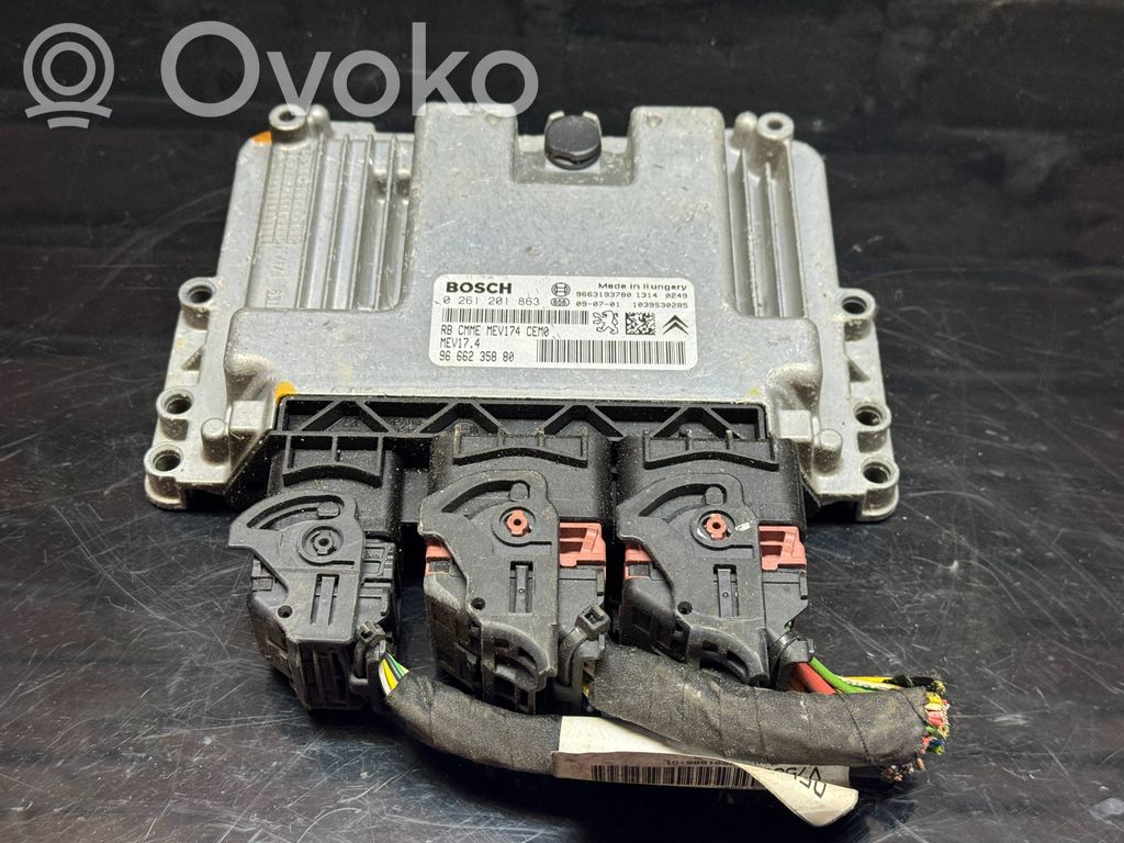Engine control unit/module   0261201863,9666235880,9663193780