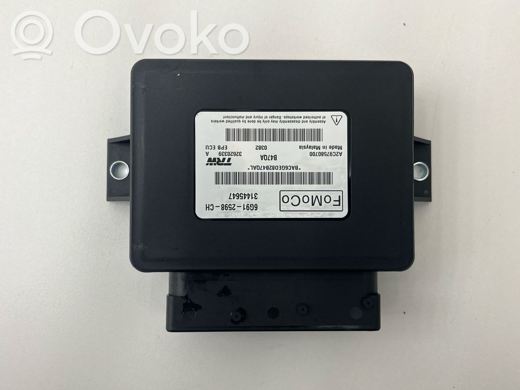 Module de commande de frein à main   31445647,6G912598CH,A2C97580700