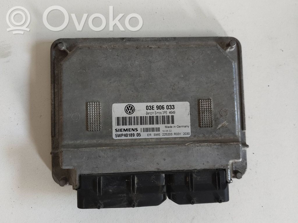Volkswagen Polo Engine ECU kit and lock set 