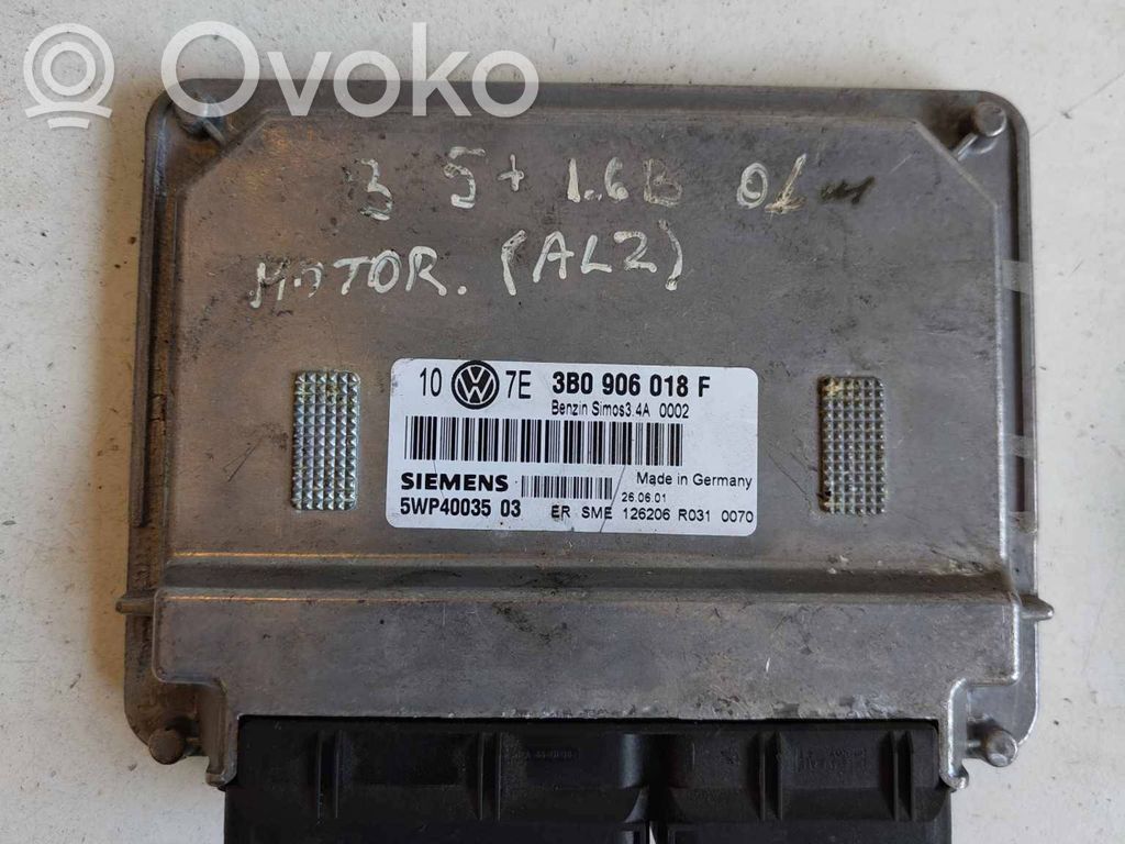 Engine control unit/module   3B0906018F,5WP4003503