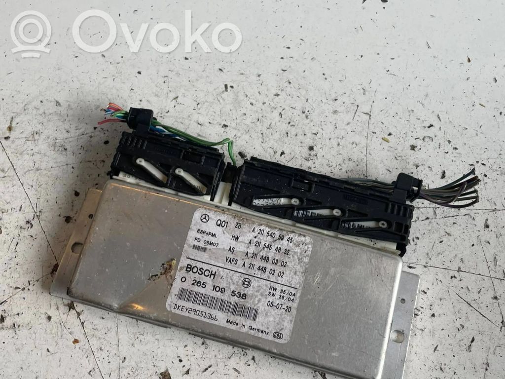 Mercedes-Benz E W211 ESP (stability system) control unit 