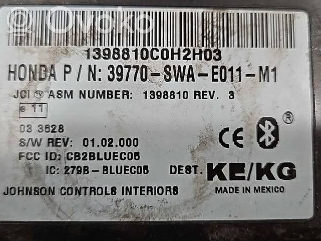 Honda CR-V Other control units/modules 